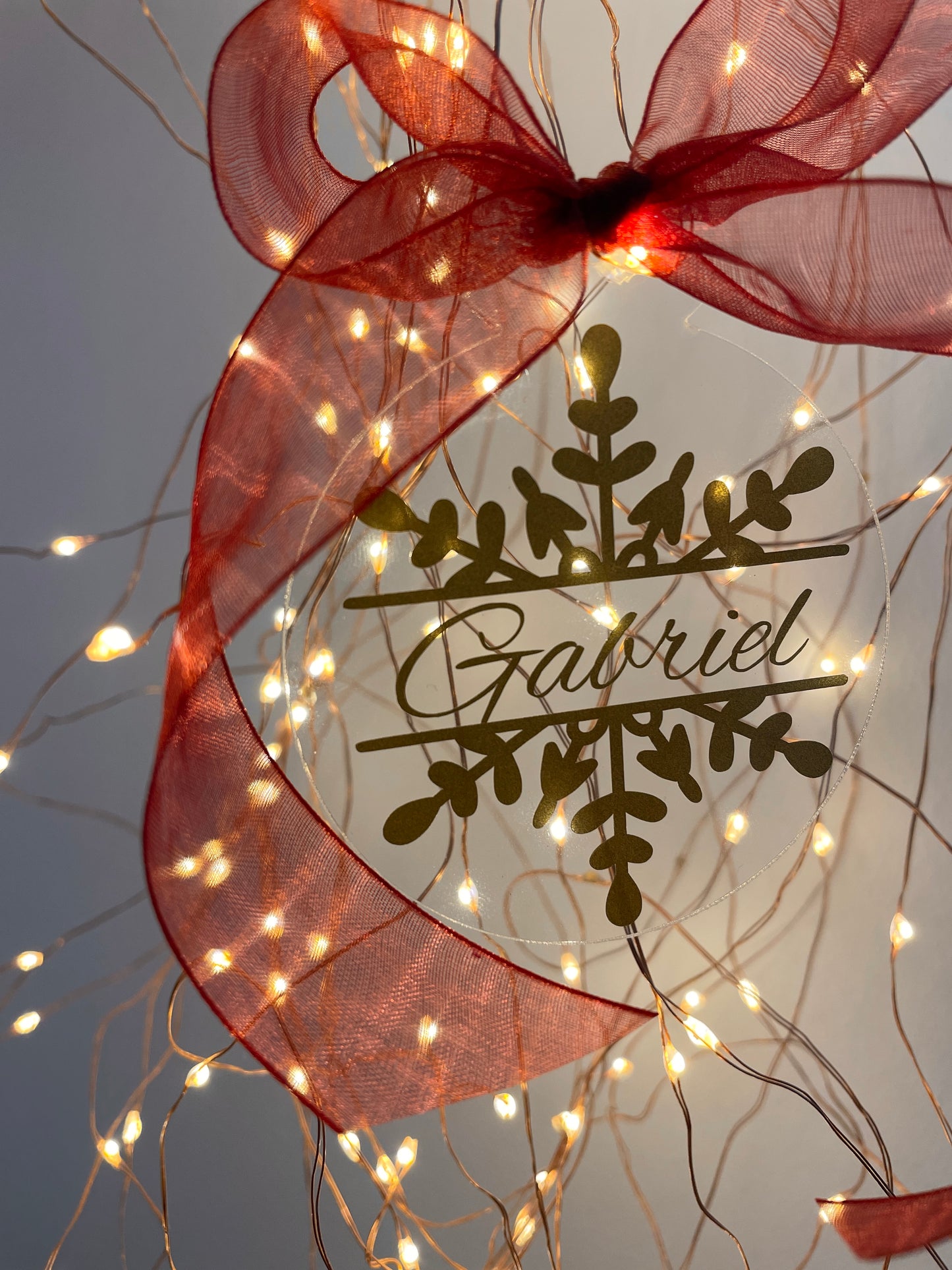 Glob din plexiglas - Fulg de nea