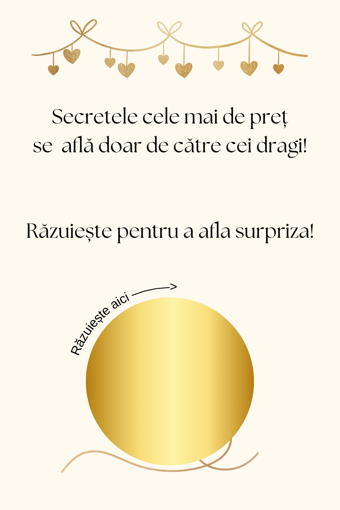 Card răzuibil - Vești bune