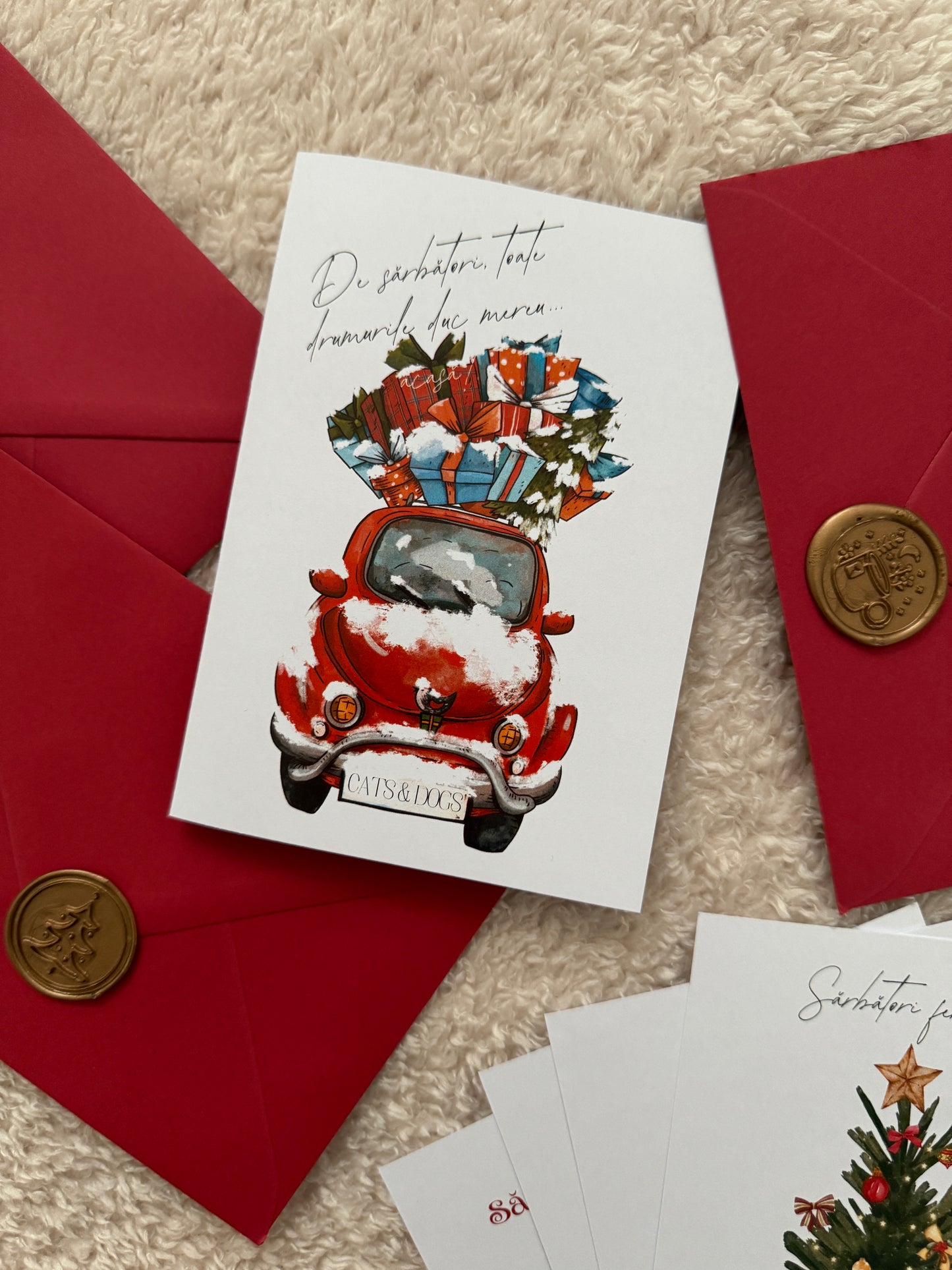 Felicitare - Mașină vintage