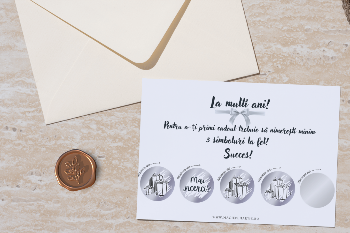 Card răzuibil - Premiu argintiu