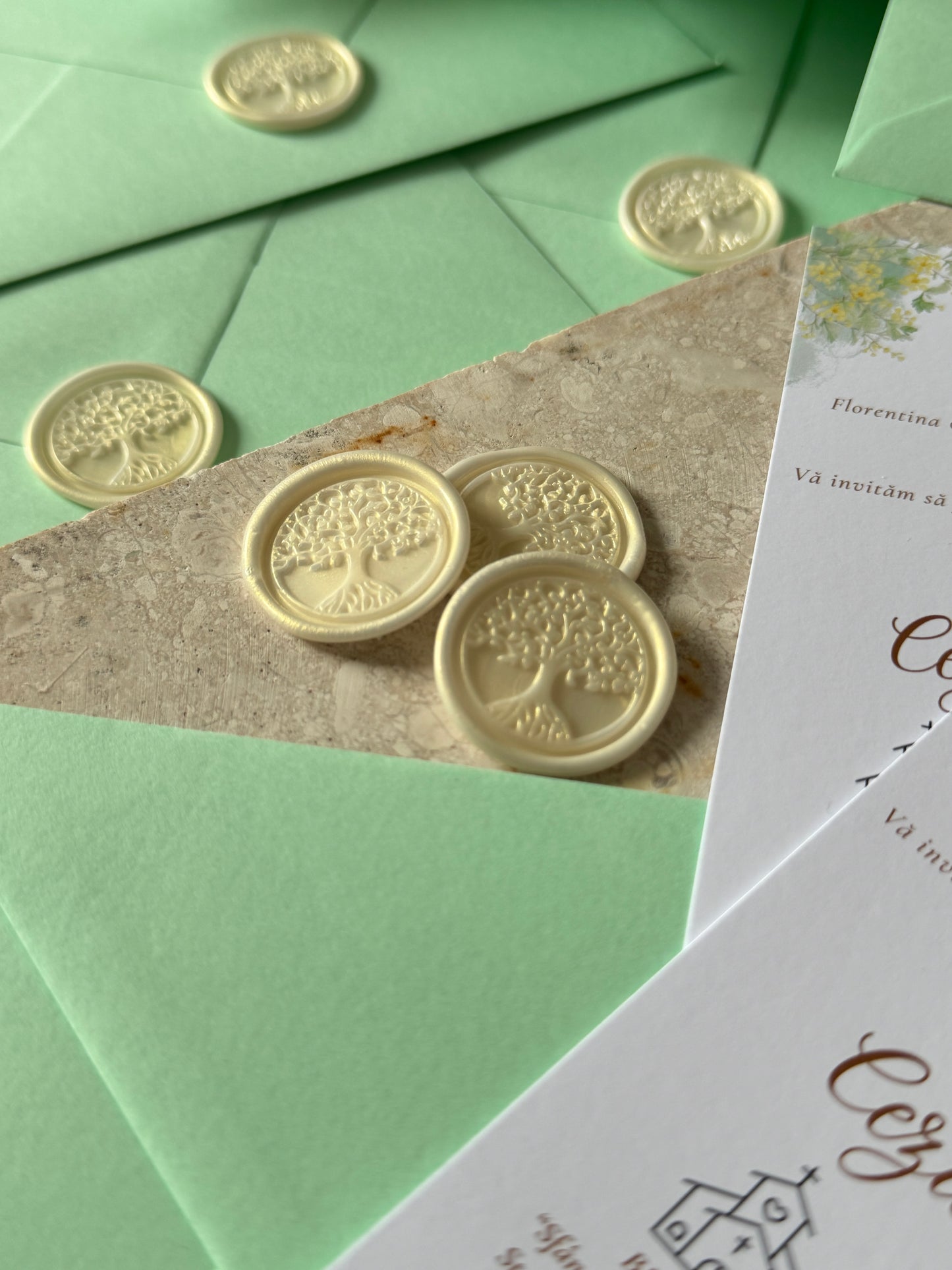 Invitație - Verde mentă