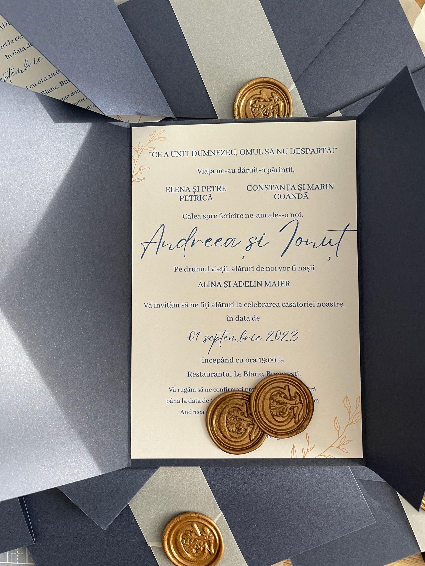 Invitație - Royal blue