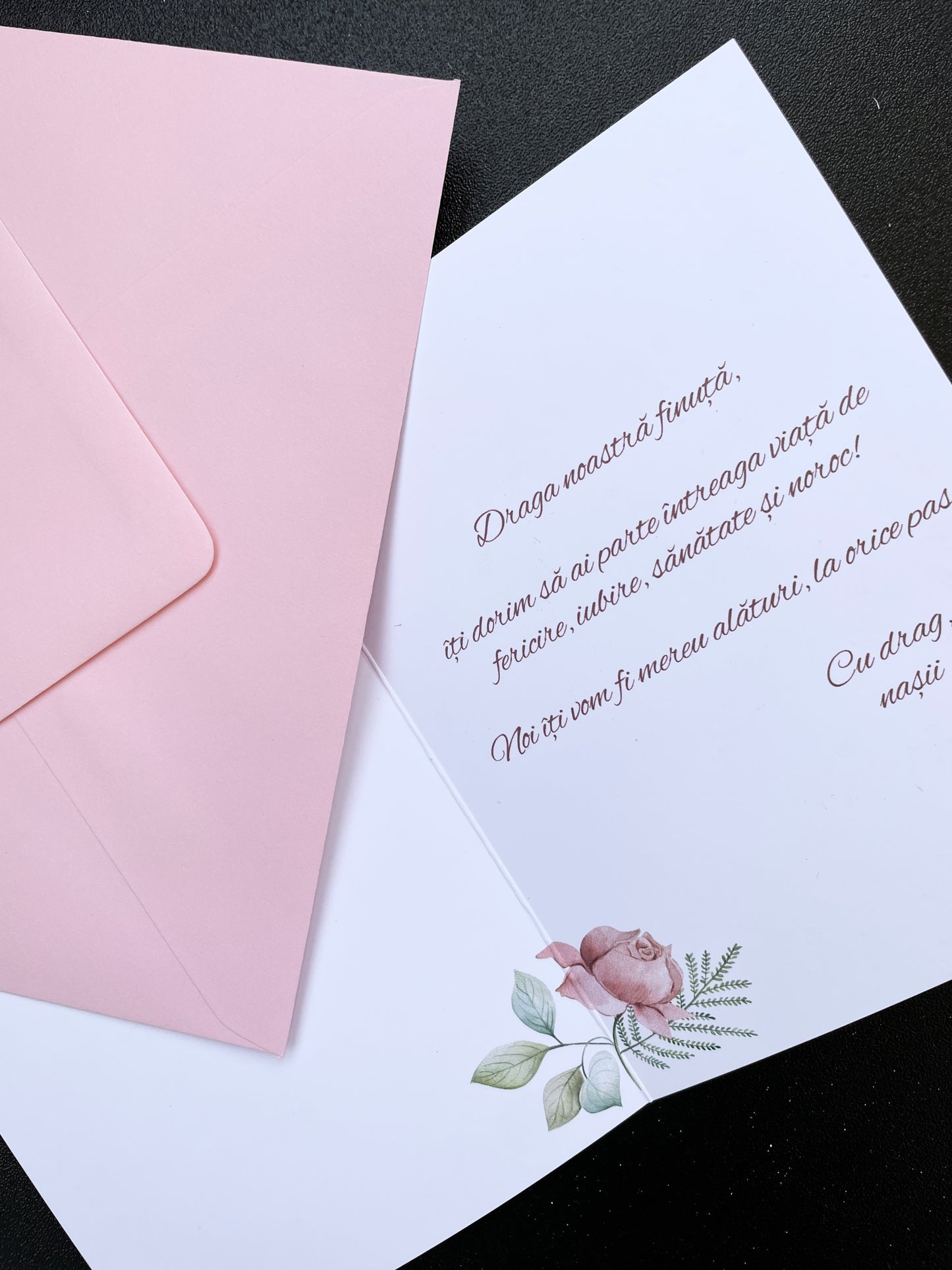 Felicitare pentru botez - Din partea nașilor
