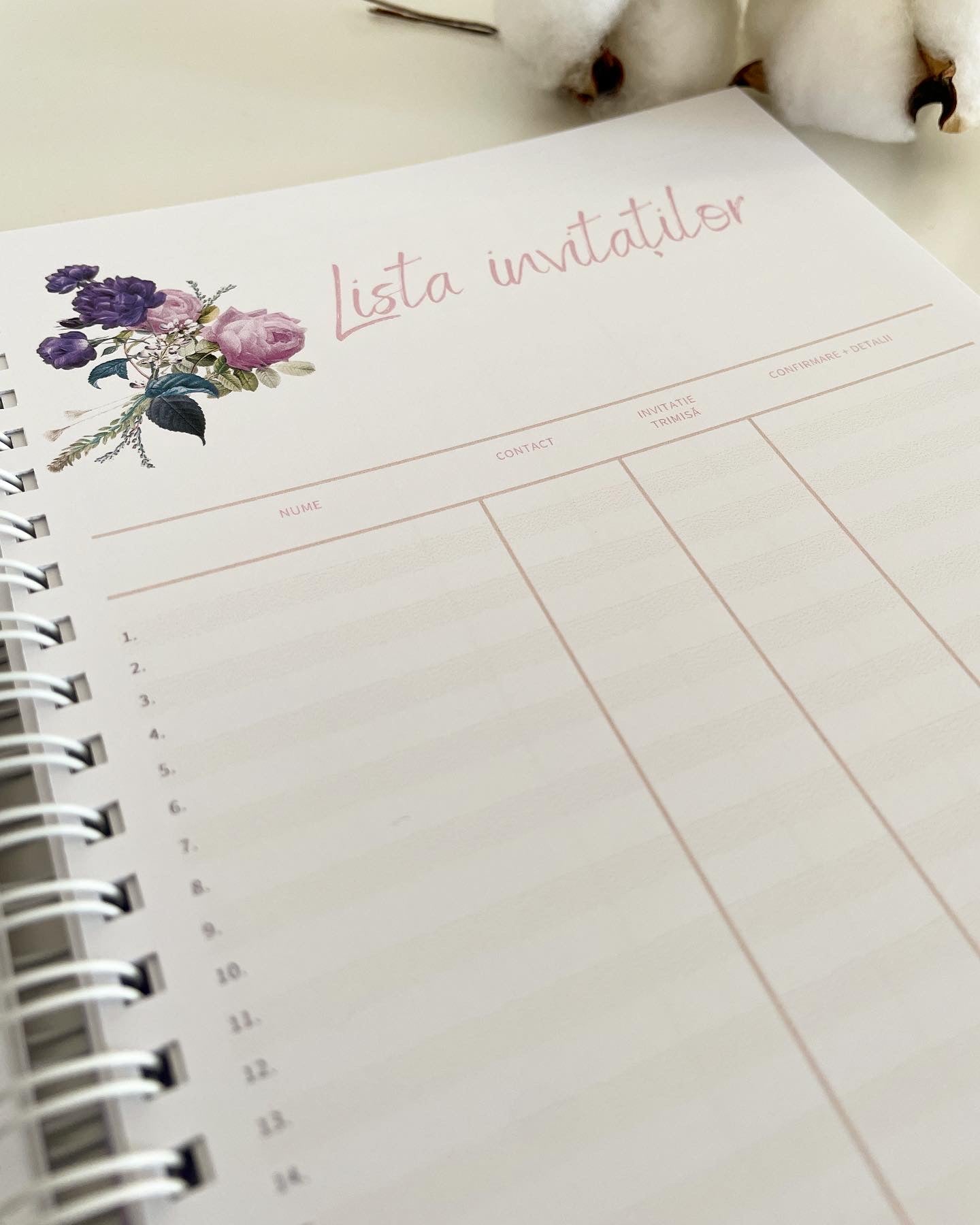 Agendă - Nunta noastră - Tematică