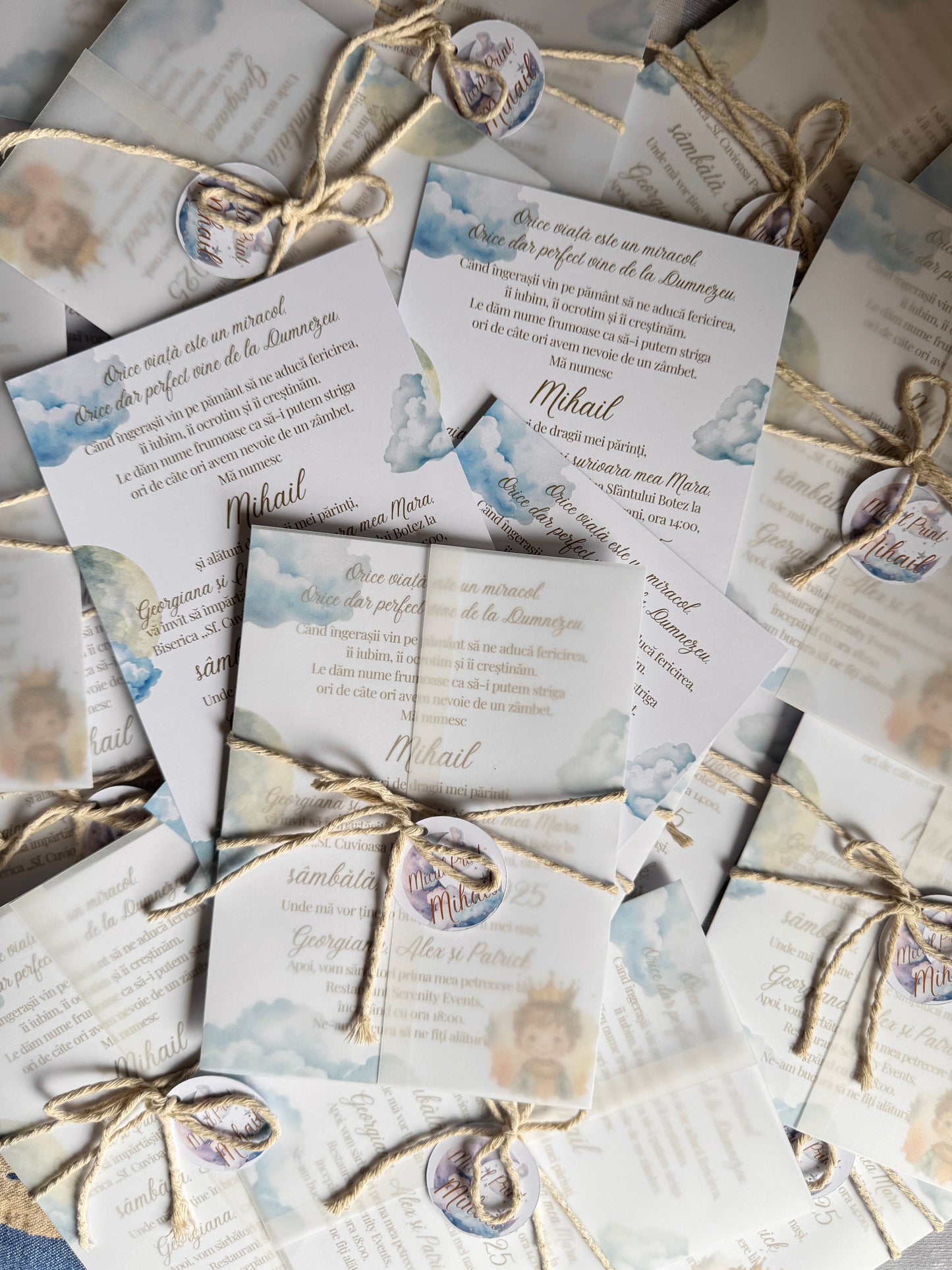 Invitatie de botez micul print