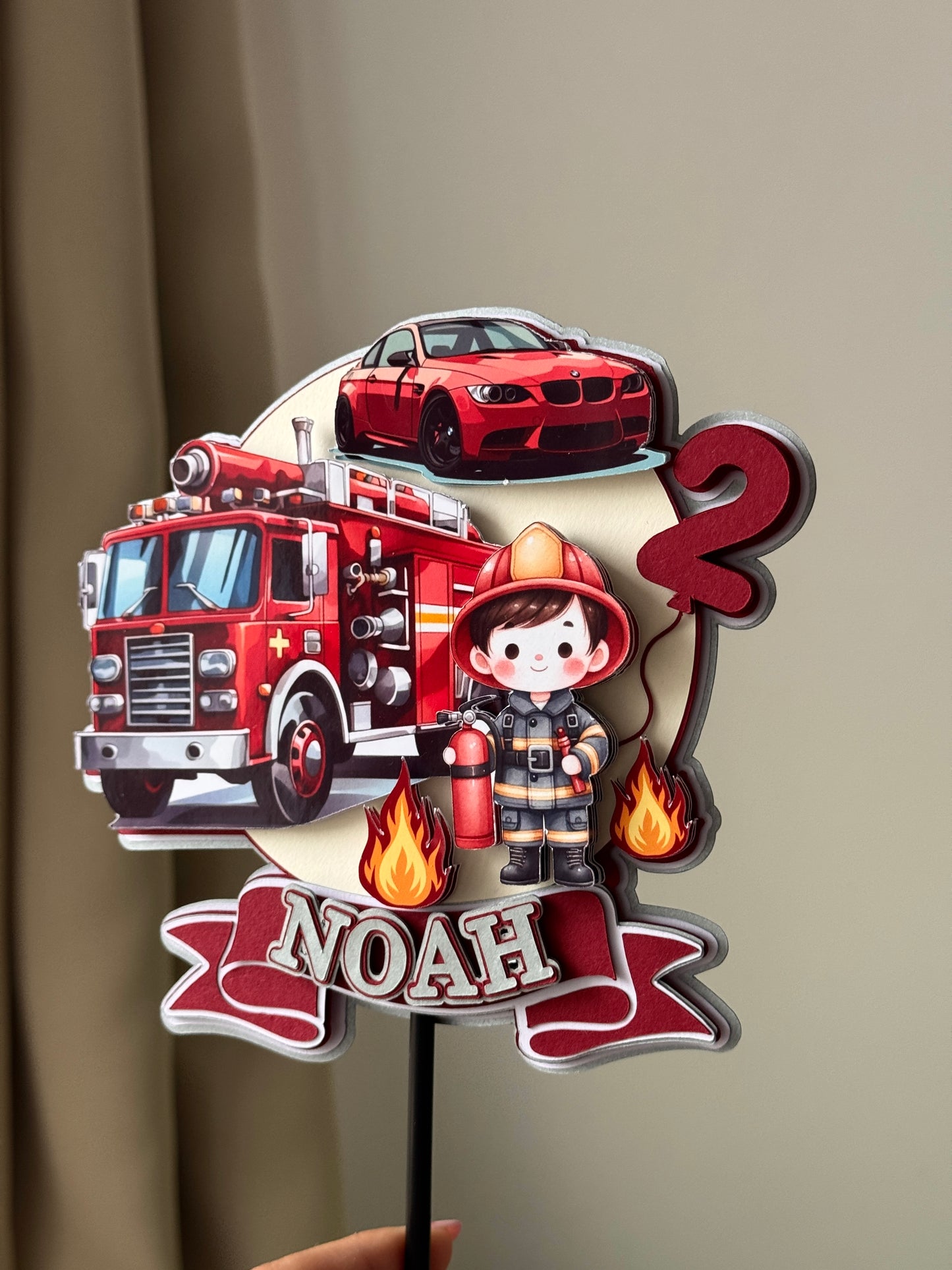 Topper 3D pompieri