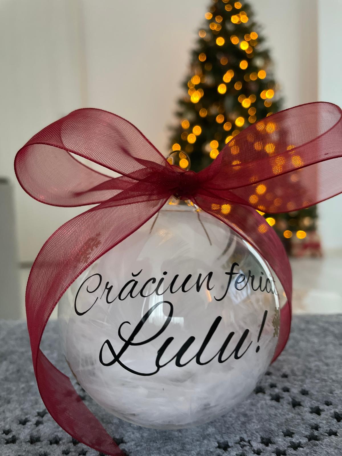 Glob din sticlă - Crăciun fericit!