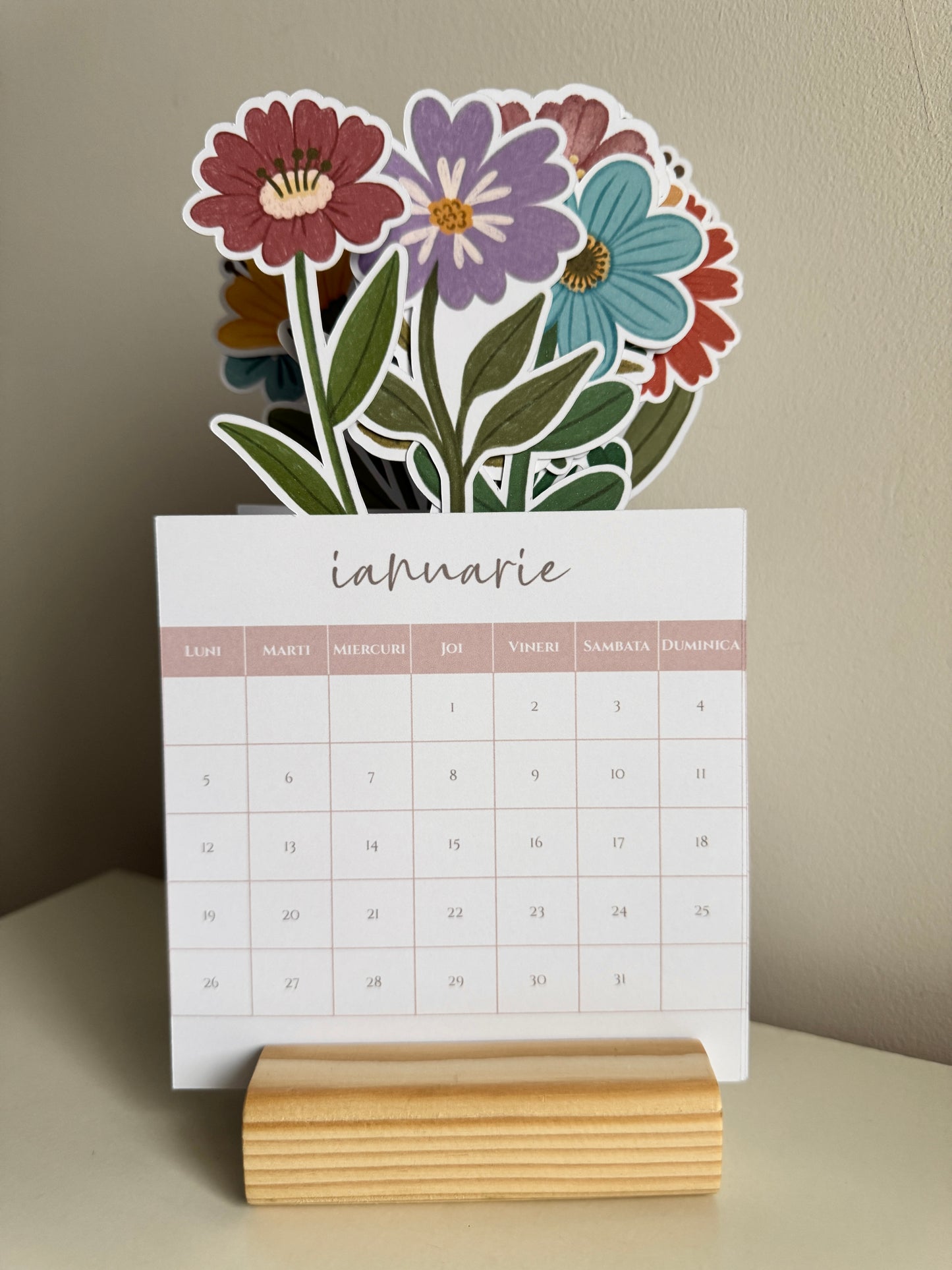 Calendar de birou - Floral