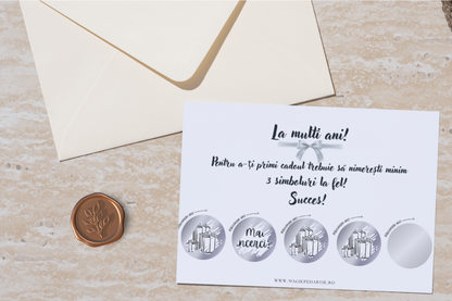 Card răzuibil - Premiu argintiu