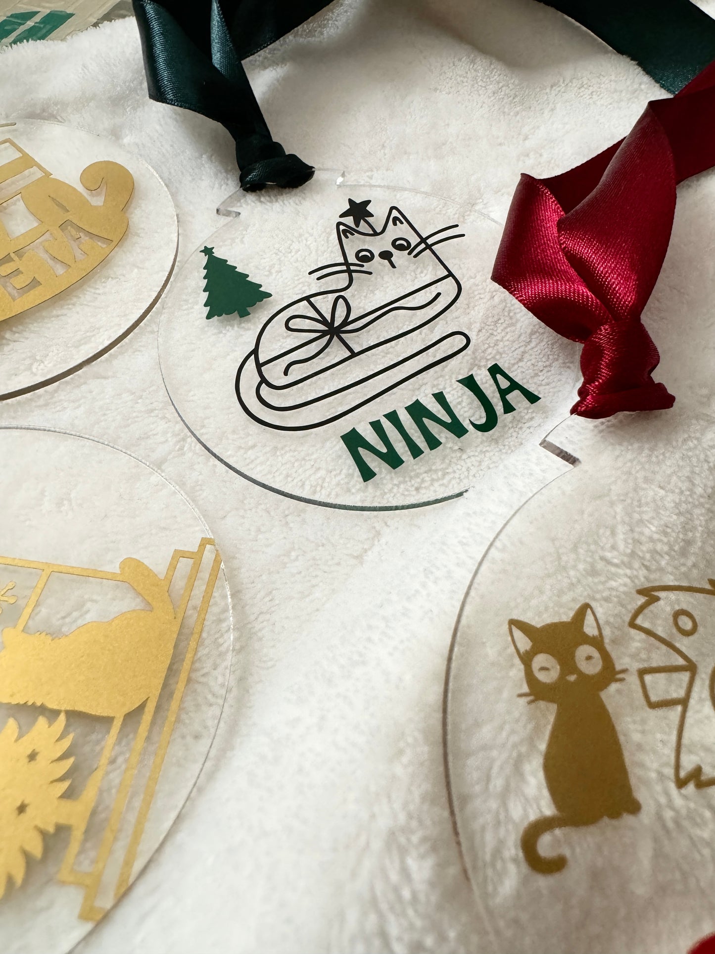 Glob din plexiglas - Crazy cats
