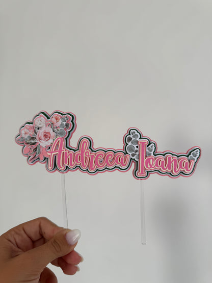 Topper tort 3D - Nume si accesorii
